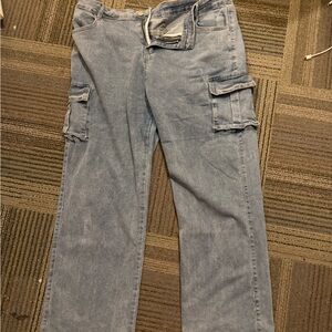 Women’s Blue Cargo Pants